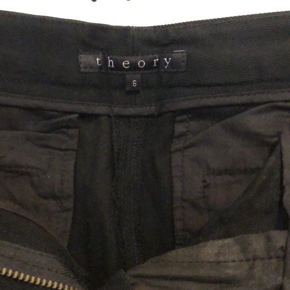 Theory Black Straight-legged Size 6 Women’s Pants - Picture 6 of 8